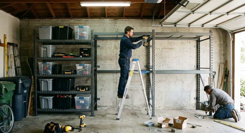 Garage Tool Rack Installation in Winston Salem, NC